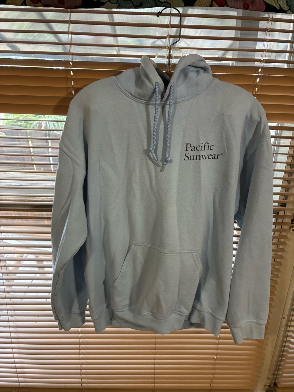 PacSun Pacific Sunwear Light Blue Hoodie SZ Medium